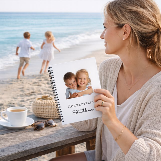 Libreta de dibujo personalizada con foto de niños (Subido por el creador)