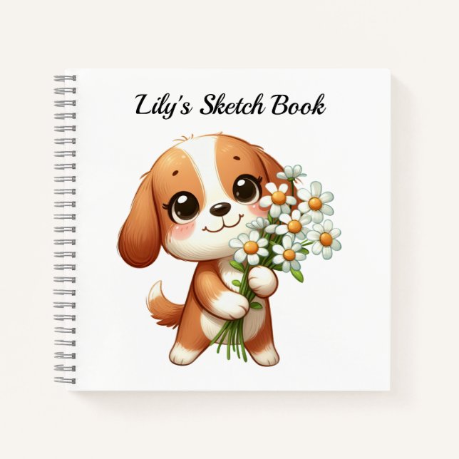 Libreta de dibujo personalizada para niños (Anverso)