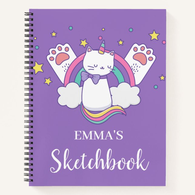Libreta de dibujo personalizada para niños Caticor (Anverso)