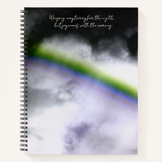 Libreta de dibujo personalizada Psalm 30:5 Nubes o