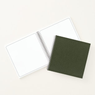 Libreta de dibujo texturizada verde musgo personal