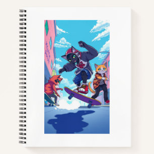 Libreta de dibujos de Skater Cats