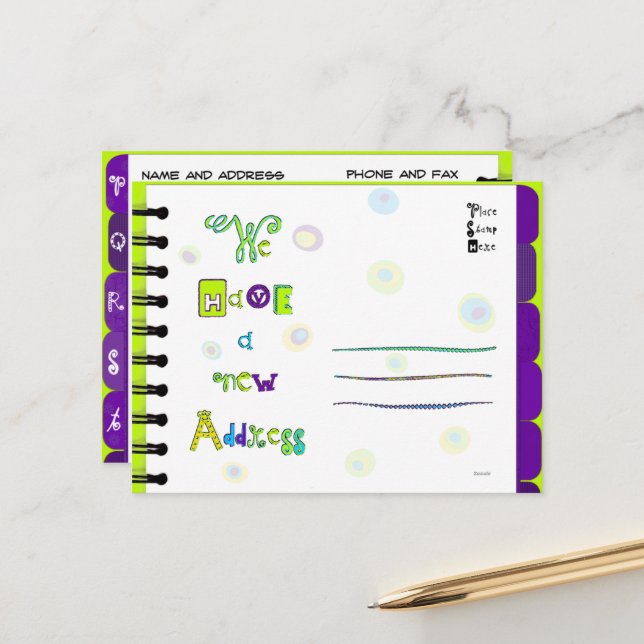 Libreta de direcciones de Invitación móvil P-T pos (Anverso/Reverso In Situ)