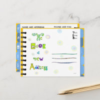 Libreta de direcciones de Invitación móvil postal 