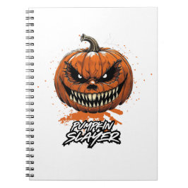 Libreta de Espiral de Halloween Pumpkin Slayer