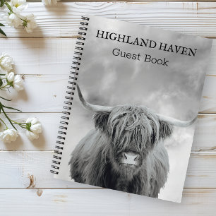 Libreta de invitados de Highland Cow Cabin