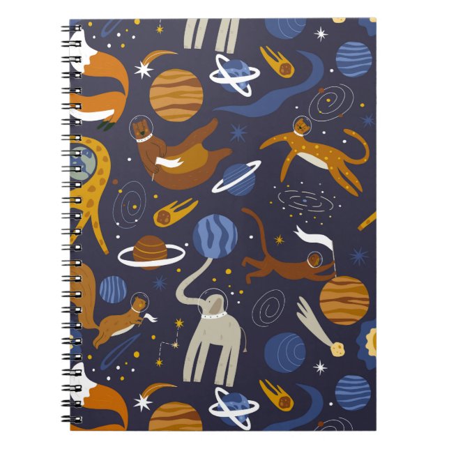 Libreta de la colección Animals Outer Space (Frente)