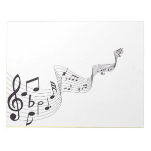 Libreta de la nota musical