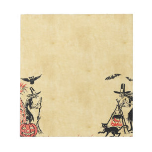 Libreta de las brujas de Halloween