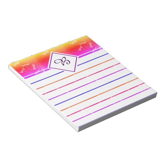 Libreta de libélulas en el agua (Lado Derecho)