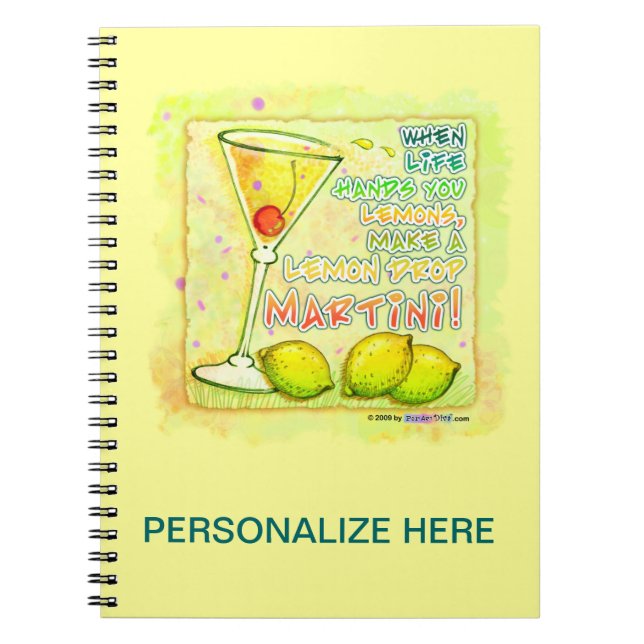 LIBRETA DE MARTINI DE GOTAS DE LIMÓN (Frente)