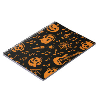 libreta de música de Halloween linda