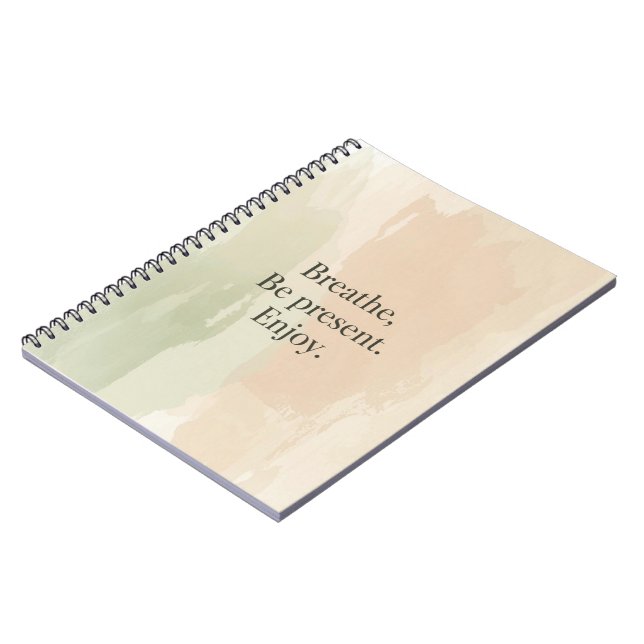 Libreta de notas con mensaje consciente (Lado Izquierdo)