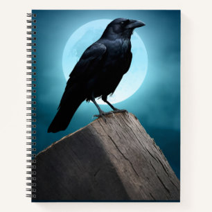 Libreta de notas Cuervo-Corneja Naturaleza Salvaje