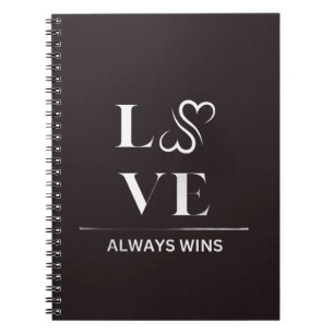 LIBRETA DE NOTAS 'EL AMOR SIEMPRE GANA'