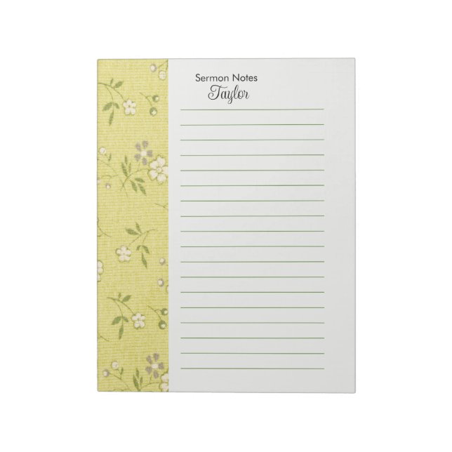 Libreta de notas personalizada (Lado Izquierdo)