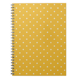 libreta de patrón de puntos pequeños candy amarill