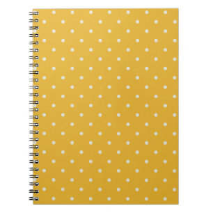 libreta de patrón de puntos pequeños candy amarill