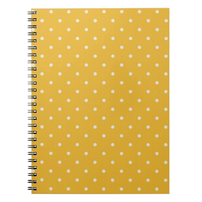 libreta de patrón de puntos pequeños candy amarill (Frente)
