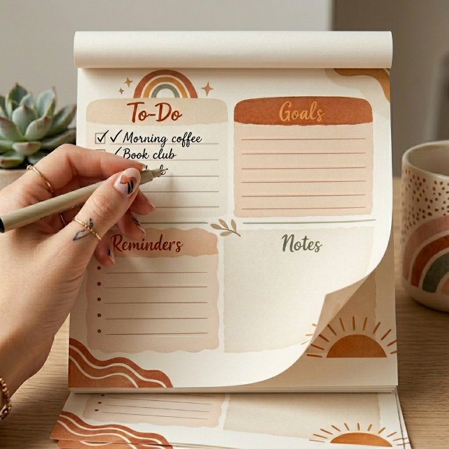 Libreta de Planeador Diario Boho – Tareas Pendient (Subido por el creador)