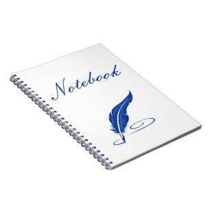 libreta de pluma azul