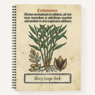 Libreta de Recetas Botánicas Medievales de Cardamo
