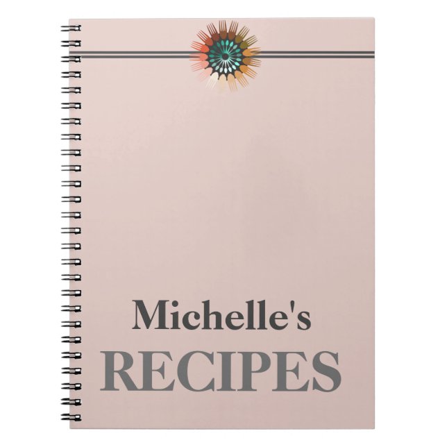 Libreta de recetas de utensilios de cocina persona (Frente)