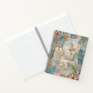 Libreta de recuerdos hawaiana vintage: Viaje a Haw