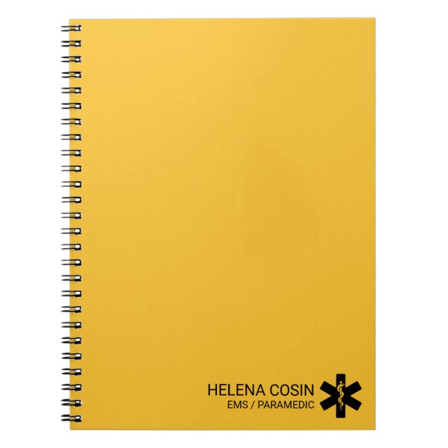 Libreta de registro de paramédico de SEM elegante (Frente)