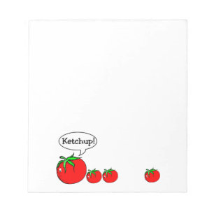 Libreta del chiste de la salsa de tomate