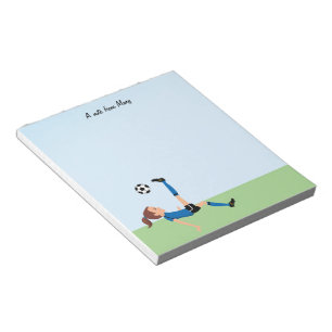 Libreta del jugador de fútbol del chica
