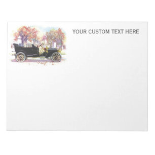 Libreta del personalizado del coche del vintage