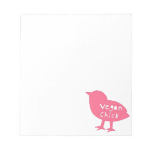 Libreta del polluelo del vegano