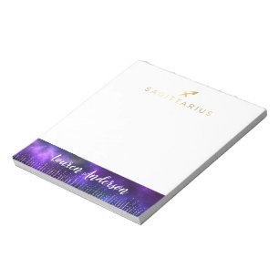 Libreta del post-it de la astrología del sagitari