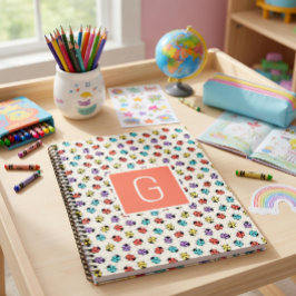 Libreta en espiral personalizada de mariquita