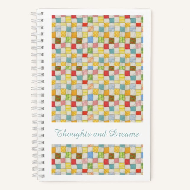 LIBRETA ESPIRAL CRAZY QUILT 5.5x8.5 (Anverso)