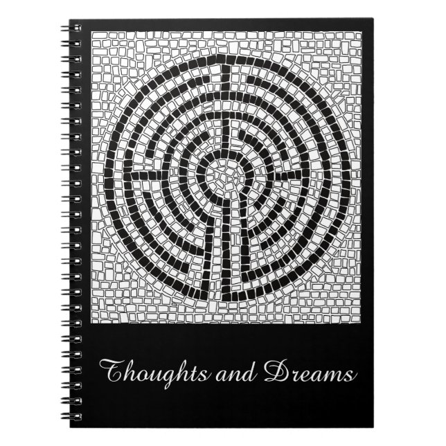 LIBRETA ESPIRAL LABYRINTH VII 6.5x8.75 + Texto (Frente)