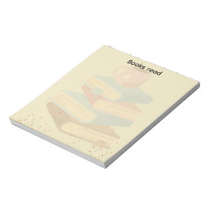 Libreta Estética de Pastel Pila Acogedora Lectura 