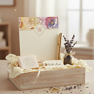 Libreta floral elegante