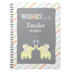 Libreta gemela de Baby Shower del consejo de los