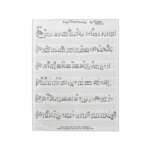 Libreta manuscrita de la partitura
