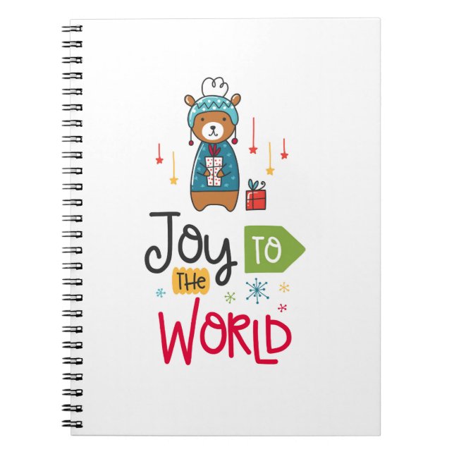Libreta navideña Joy to the World (Frente)