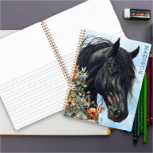 Libreta Personal Espiral de Flores Silvestres de C