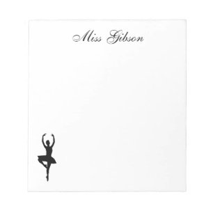 Libreta personalizada bailarina