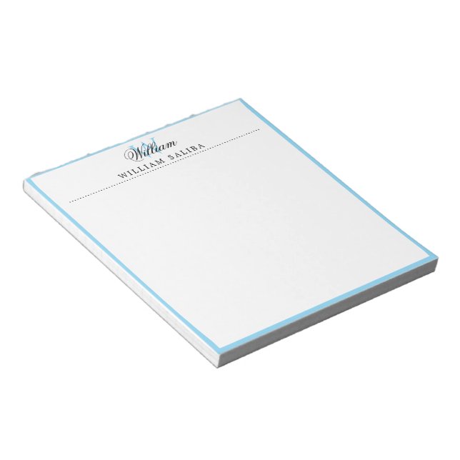 Libreta Personalizada con Nombre y Monograma Elega (Lado Derecho)