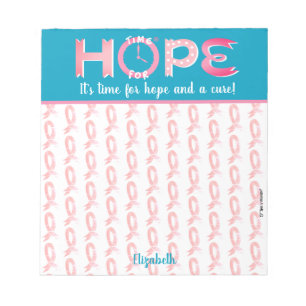 Libreta personalizada conciencia del cáncer de