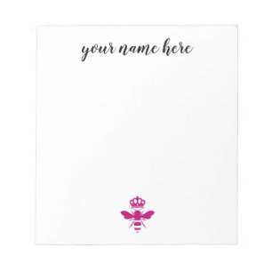 Libreta personalizada de la abeja