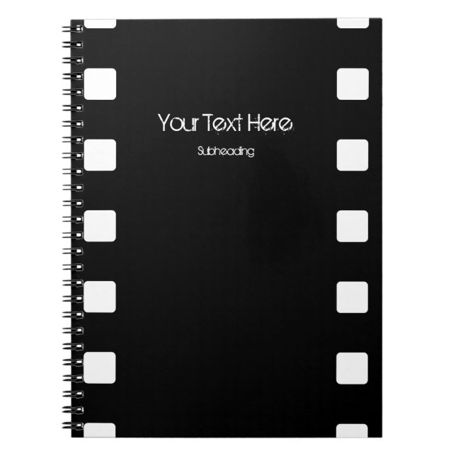 Libreta personalizada de tira de película (Frente)