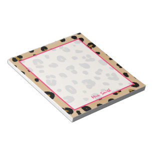 Libreta personalizada leopardo