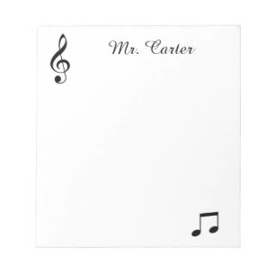 Libreta personalizada música